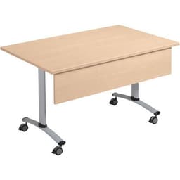 Table rectangulaire mélaminé avec voile de fond pivotant Axe Manutan Expert - Image 12