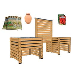 Ensemble 2 potagers à hauteur et panneau d'affichage - Image principale