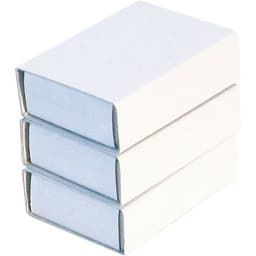 Boîte d'allumettes blanches vides pour décoration (Lot de 10) - Image 4