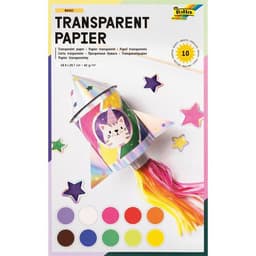 Pochette 10 feuilles assorties papier vitrail 18.5 x 30 cm - Image 5