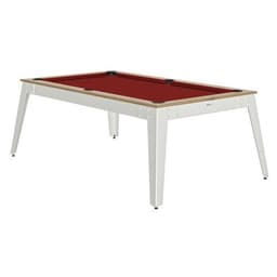 Billard Steel cadre chêne sablé - pieds blancs Rene Pierre - Image principale