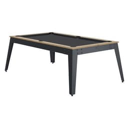 Billard Steel cadre chêne sablé - tapis slate - pieds gris - Image principale