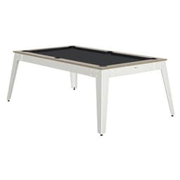 Billard Steel cadre oslo - tapis slate - pieds blancs - Image principale
