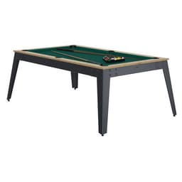 Billard Steel cadre chêne sablé - pieds gris Rene Pierre - Image 6