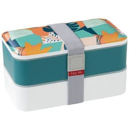 Boîte repas 2 compartiments Vert - Lunch Box - Easy Life - Image principale