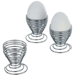 Lot de 4 coquetiers Spirale chromés - Kela - Image principale