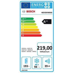 Réfrigérateur combiné 287L BOSCH - KGV33VWEAS - Image 4