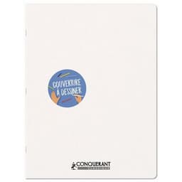 Cahier couverture personnalisable piqûre 96 pages seyes - 90g - Image 2