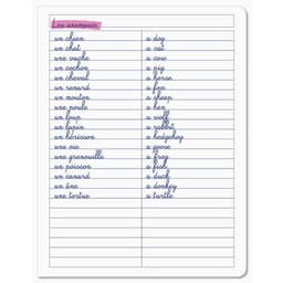 Cahier de vocabulaire 17x22 cm, 96 pages - Image 4