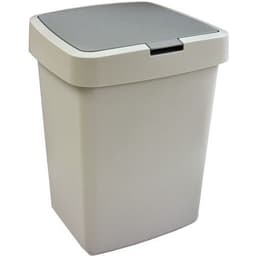 Poubelle Delta couvercle à clapet Gris 10L - Image principale