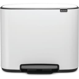 Poubelle à pédale BO 11+23L Blanc - Image principale