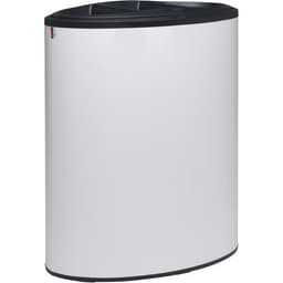 Poubelle tri sélectif Lune Binc 3flux couvercle ouvert Blanc - Image principale