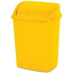 Poubelle à couvercle basculant 15 L Jaune - Image 2