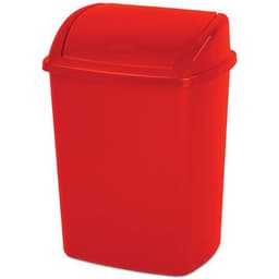 Poubelle à couvercle basculant 26 L Rouge - Image 2