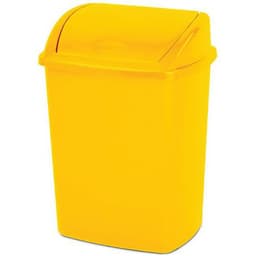 Poubelle à couvercle basculant 26 L Jaune - Image 2