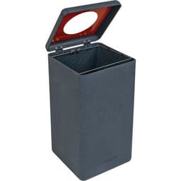 Poubelle circulaire BrickBin 65L Plastiques gris / orange - Image 4