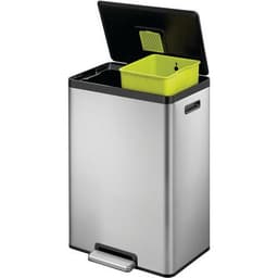 Poubelle à pédale Ecocasa II Recycling Step Bin 20+20 L inox - Image 6