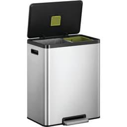 Poubelle à pédale Ecocasa II Recycling Step Bin 36+24 L inox - Image 7