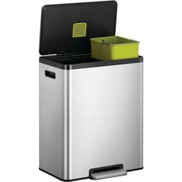 Poubelle à pédale Ecocasa II Recycling Step Bin 36+24 L inox - Image 3