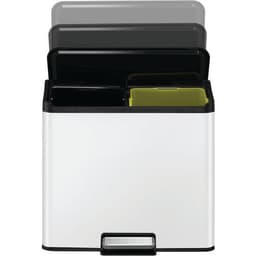 Poubelle à pédale Essential Recycler Step Bin 15+15 L blanc - Image 2