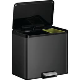 Poubelle à pédale Essential Recycler Step Bin 20+9 L noir - Image 5