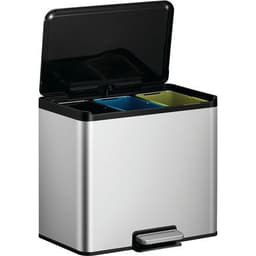 Poubelle à pédale Essential Recycler Step Bin 9+9+9 L inox m - Image 8