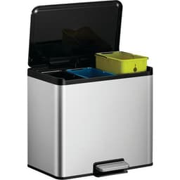 Poubelle à pédale Essential Recycler Step Bin 9+9+9 L inox m - Image 13