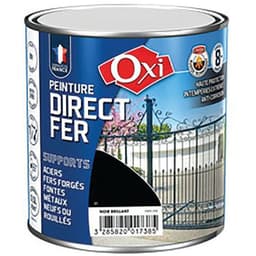 Directe fer lisse noir brillant à demi litre - Image principale