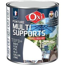 Lot de 2 Peinture bois fer pvc brillant 500ml brun double action - Image principale