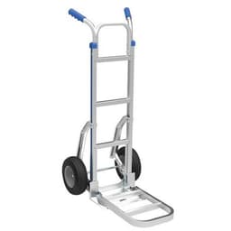 Diable aluminium bavette fixe et repliable charge 200 kg - Roues increvables-DLV - Image principale