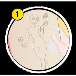 Graph'it trace-manga - Fille 'écolière' - Image 3