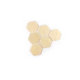 Lot de 30 formes hexagonales bois - Image principale