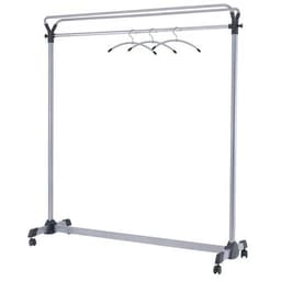 Vestiaire mobile Pro + 3 cintres Gris métal - Image principale