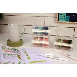 Distributeur de 3 rubans adhésifs décoratifs (Masking Tape) selon largeur empilable - Image 6