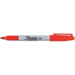 Marqueur permanent Sharpie pointe fine rouge - Boîte de 12 - Image 10