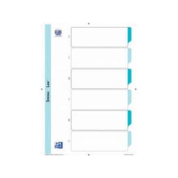Jeu 6 intercalaires maxi carte 170g blanc 21 x 29.7 cm - Image 2