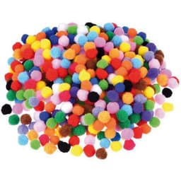 Sachet 200 mini pompons Ø 8mm couleurs assorties - Image 2