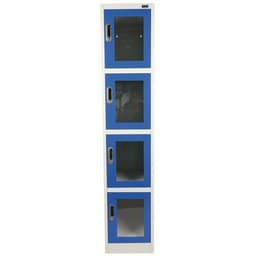 Vestiaire porte transparente 4 cases - Manutan - Image 8