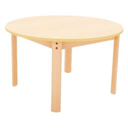 Table Ergo ronde T0 - hêtre/hêtre - Image principale