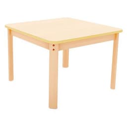 Table Ergo carrée T0 - piètement bois hêtre - Image 2