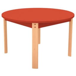 Table Ergo ronde T0 - piètement bois hêtre - Image principale