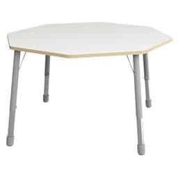 Table Eko octogonale ø 146 cm réglable T1 à T3 - blanc - Image principale