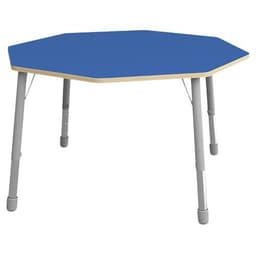 Table Eko octogonale ø 146 cm réglable T1 à T3 - bleu - Image principale