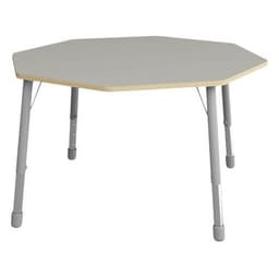 Table Eko octogonale ø 146 cm réglable T1 à T3 - gris - Image principale