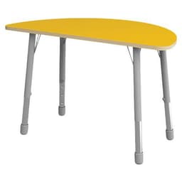 Table Eko demi-ronde ø 138 x 69 cm réglable T1 à T3 - jaune - Image principale