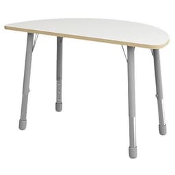 Table Eko demi-ronde ø 138 x 69 cm réglable T3 à T6 - blanc - Image principale