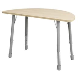 Table Eko demi-ronde ø 138 x 69 cm réglable T3 à T6 - bouleau - Image principale