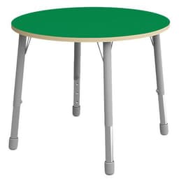 Table Eko ronde ø 100 cm réglable T1 à T3 - vert - Image principale
