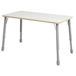 Table Eko rectangulaire 138 x 69 cm réglable T3 à T6 - blanc - Image principale