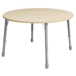 Table Eko ronde ø 136 cm réglable T1 à T3 - bouleau - Image principale